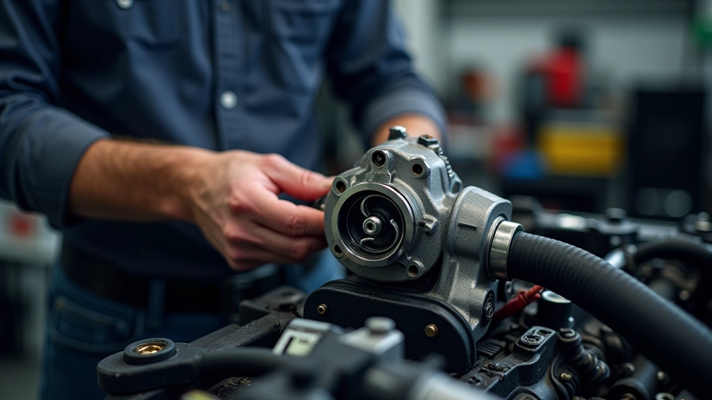 Water pump replacement work